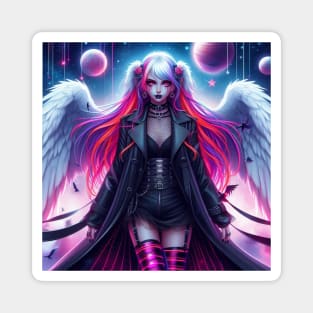 Goth Angel Girl Magnet