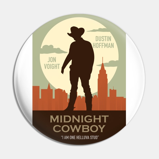 Midnight Cowboy - Alternative Movie Poster Pin by MoviePosterBoy