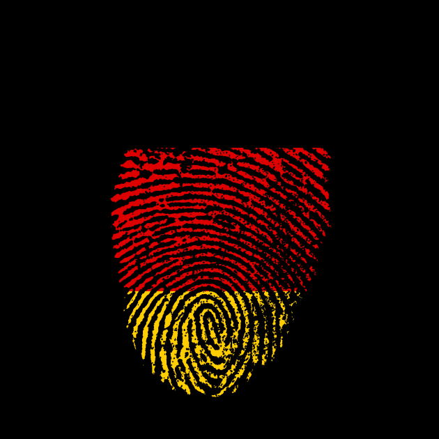 Germany Flag - German Flag Fingerprint by Printaha