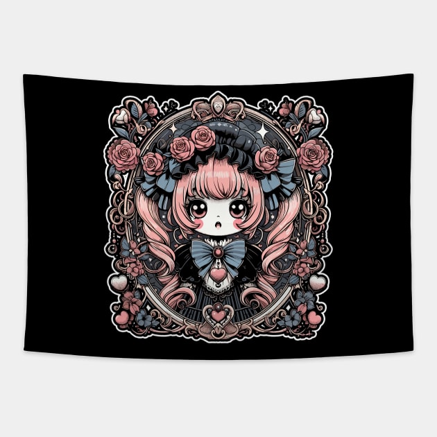 Lolita is a Goth Tapestry by DesignDinamique