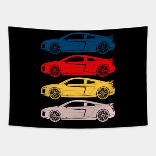 Audi r8 all colors Tapestry