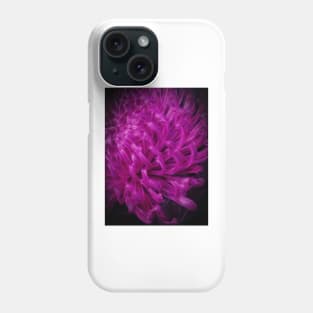 dramatic Allium bloom glowing in rich bright purple colours Phone Case