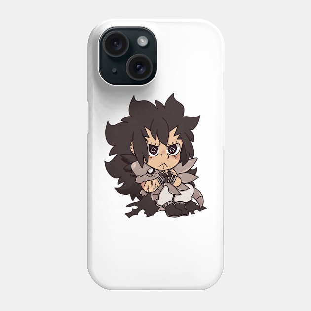 Gajeel and a Metalicana plushie Phone Case by Dragnoodles