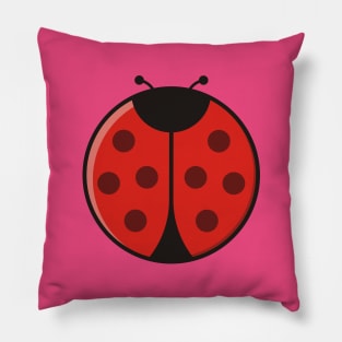 Ladybug Cartoon Pillow