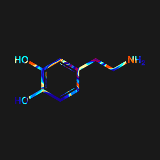 Psychedelic Dopamine Molecule T-Shirt