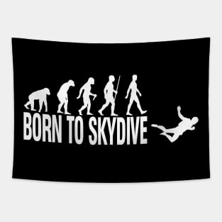 Born to Skydive Freefly Skydiving Tapestry