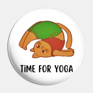 Yoga Cat Stretch Pin