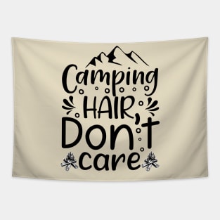 Camping Hair Don't Care Tapestry