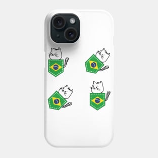 Patriotic Pocket Pussy - Cat Lover -  Brazilian Patriot Phone Case