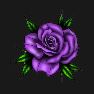 New School Purple Rose T-Shirt