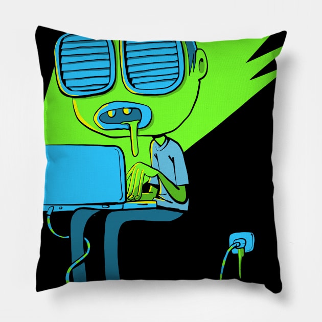 computer user who is bothered by light Pillow by duxpavlic