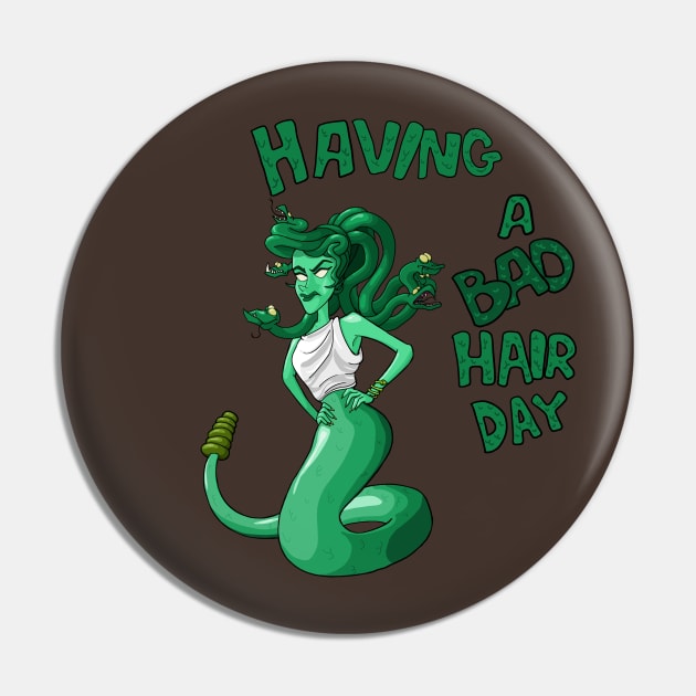 Bad Hair Day Pin by Here Lies You