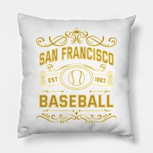 Vintage San Francisco Baseball Pillow