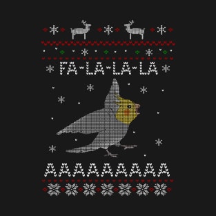 FA LA LA Ugly Christmas Cockatiel T-Shirt