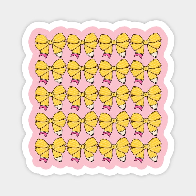 Coquette Bow Back To School Magnet by The WYLD Tribe