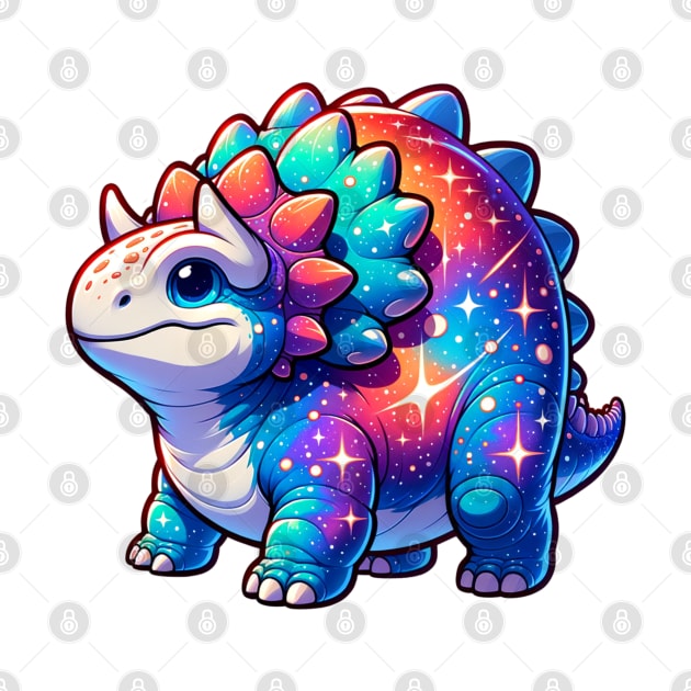 Cute Galaxy Ankylosaurus by Odetee