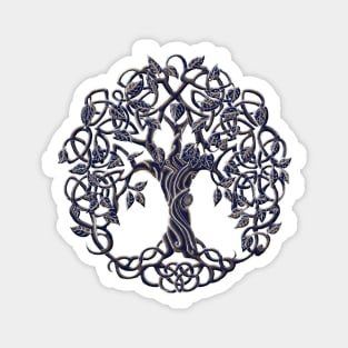 Tree of life Silver Magnet