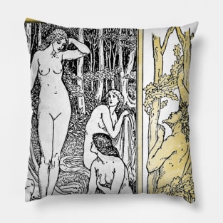 Diana & The Nymphs Bathing - The Faerie Queen Pillow