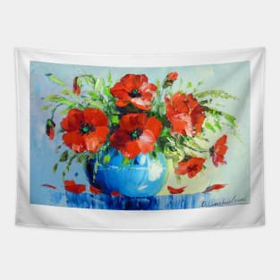 A bouquet of poppies Tapestry