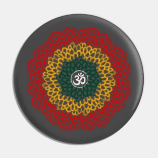 Yogi, Prana Mandala Om in reggae style Pin