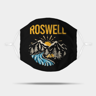 Roswell Mask - Nature Landscape Roswell by baumquinton