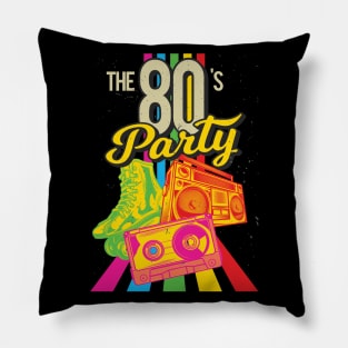 80's Party Life Pillow