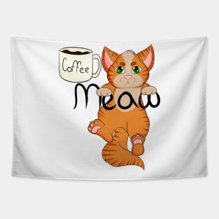 Coffee Meow Tapestry