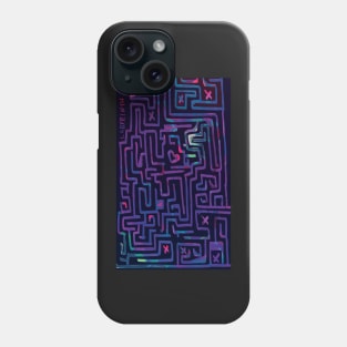 Labyrinth in pink Phone Case