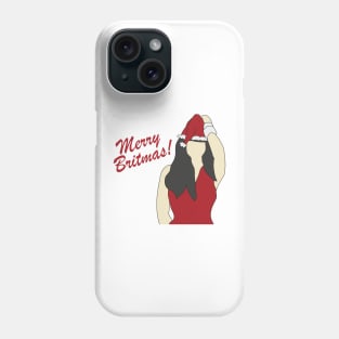 Blackout Christmas Britney Spears Merry Britmas Phone Case