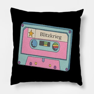 Vintage Cassette Tape Blitzkrieg Pillow