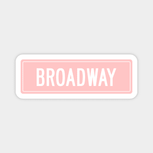 Broadway pink Magnet