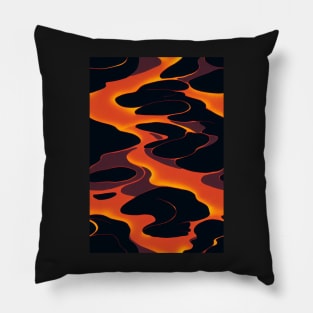 Hottest pattern design ever! Fire and lava #6 Pillow