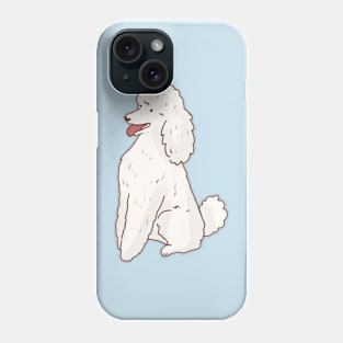 Cute poodle dog illustration Phone Case