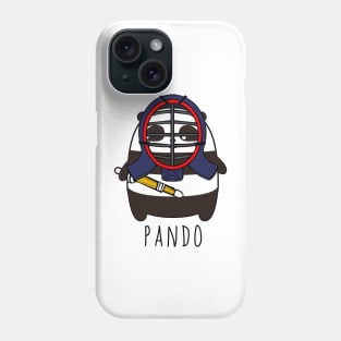 Kendo panda tshirt Phone Case