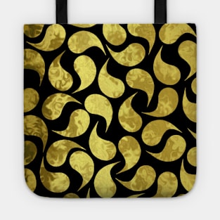 Gold Tear Drops Tote