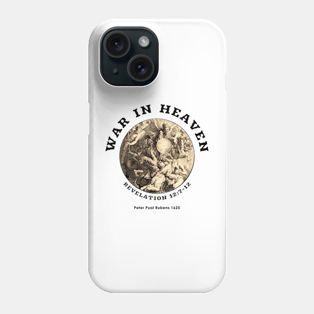 War in Heaven Revelation Story Peter Paul Rubens Phone Case by The Witness