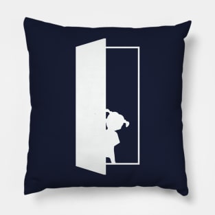 minimalist monsters inc, boo Pillow