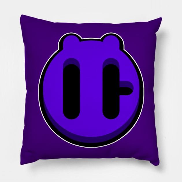 Shocker Buddy Purple Pillow by RebelTaxi