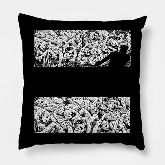 Deadman Collage Pillow by DeathAnarchy