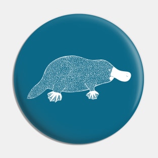 Platypus - hand drawn animal lovers design Pin