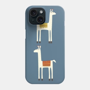 Two Llamas Wildlife Art Phone Case