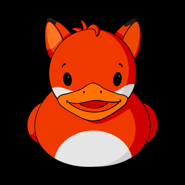 Fox Rubber Duck by Alisha Ober Designs