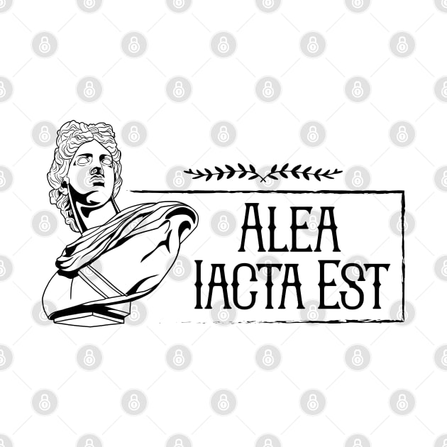 Latin saying - Alea iacta est by Modern Medieval Design