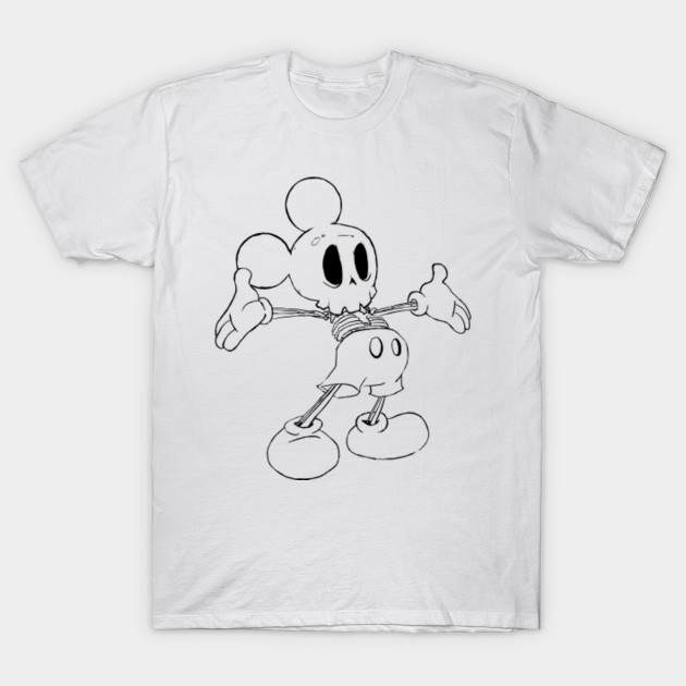 mickey skeleton shirt