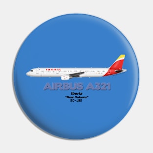 Airbus A321 - Iberia "New Colours" Pin