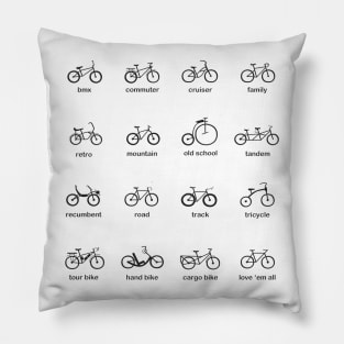 People Bikers Pillow