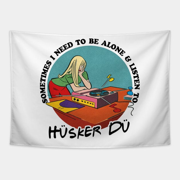 Husker Du / Music Obsessive Fan Design Tapestry by DankFutura