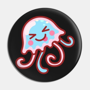 Silly Cotton Candy Jellyfish Pin