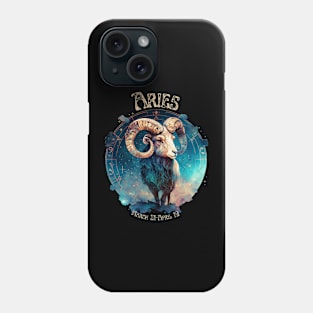 Retro Aries Zodiac Sign Phone Case