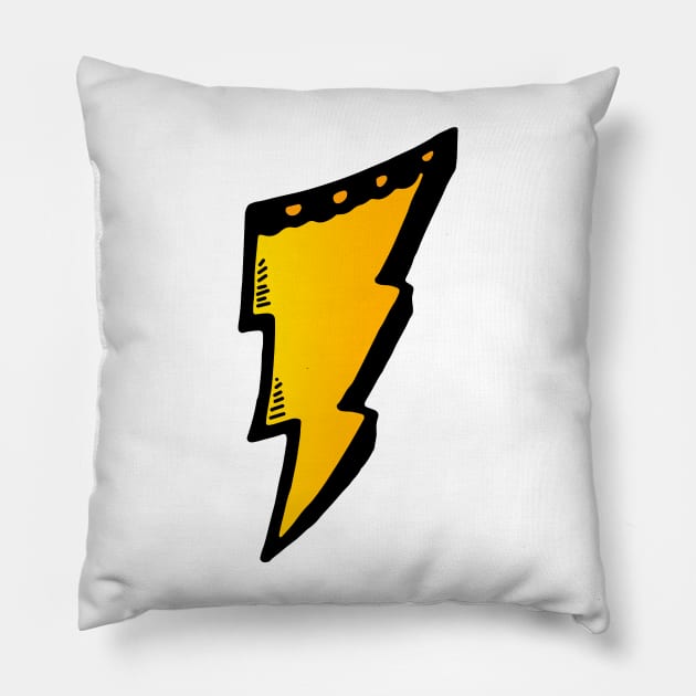 Lightning Doodle Pillow by VANDERVISUALS